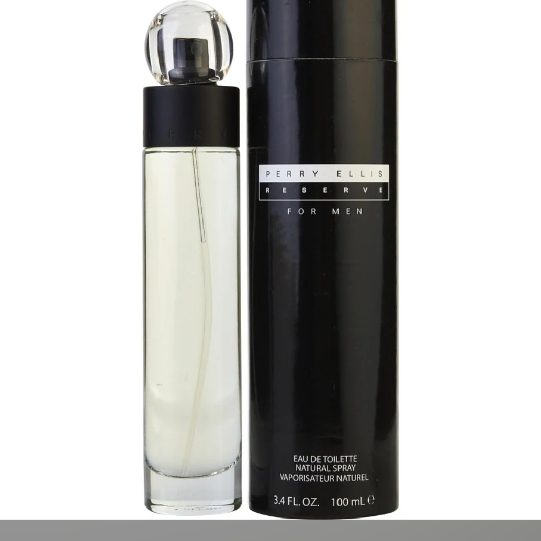 Perry Ellis Reserve Eau De Toilette For Men  Black And Clear
